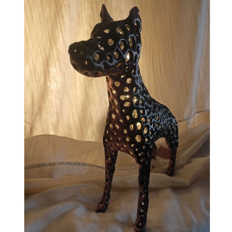 LAMPADA DOBERMANN 20cmlunghezza*14cm altezza