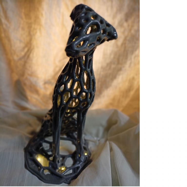 GREYHOUND LAMP 17cm high*8cm wide