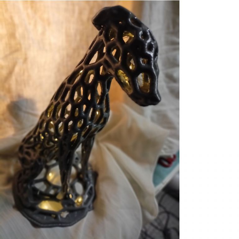 GREYHOUND LAMP 17cm high*8cm wide