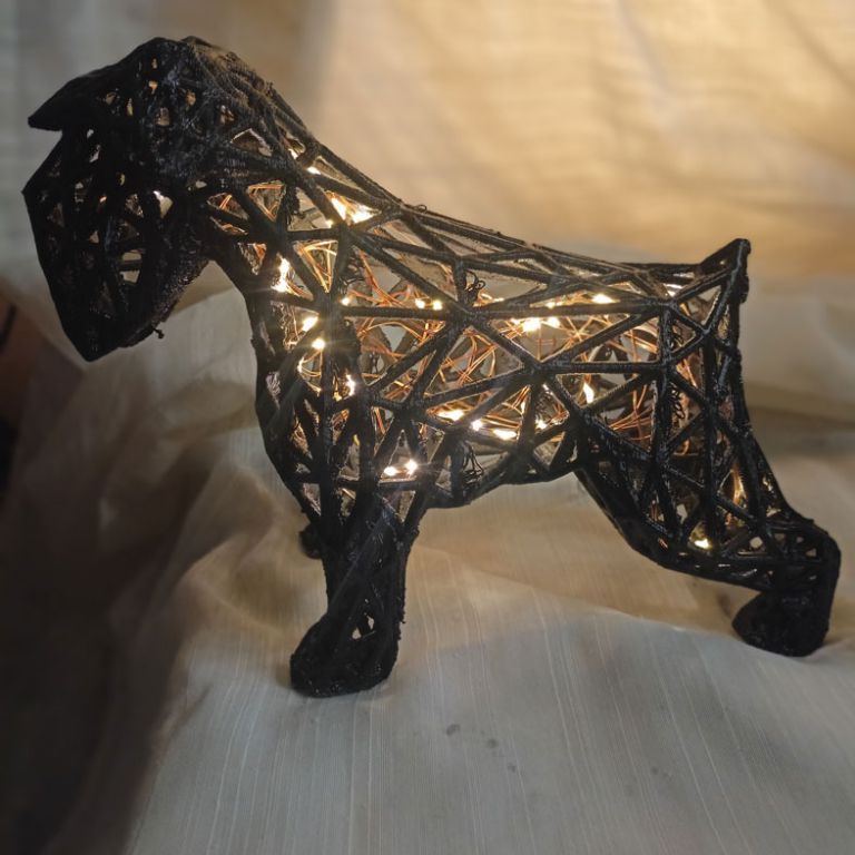 LAMPADA SCHNAUZER 40Cm Lunghezza*25 Cm Altezza