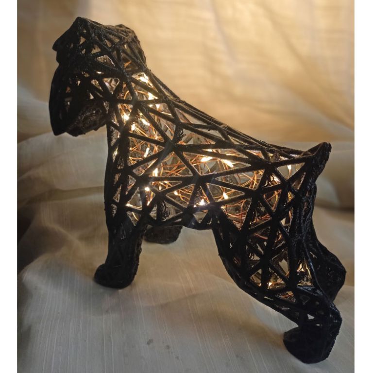 LAMPADA SCHNAUZER 40Cm Lunghezza*25 Cm Altezza