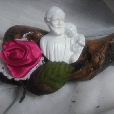 SAN GIUSEPPE CON BAMBINO SU LEGNO